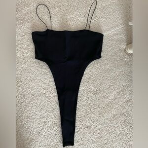 Edikted Ribbed high cut bodysuits